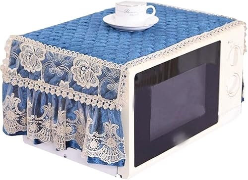 Microwave Oven Dust Cover,Microwave Oven Protective Cover,Exquisite Microwave Oven Dustproof Cover Microwave Protector - Blue