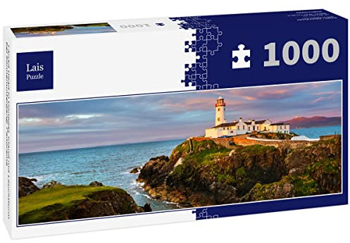 Lais Jigsaw Puzzle Fanad Head in Donegal, Ireland with lighthouse at sunset, panorama 1000 pieces