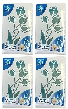 4 x 150g Pan Aroma Gel Fresh Air Freshner Fresh Linen Long Lasting Strong Scent