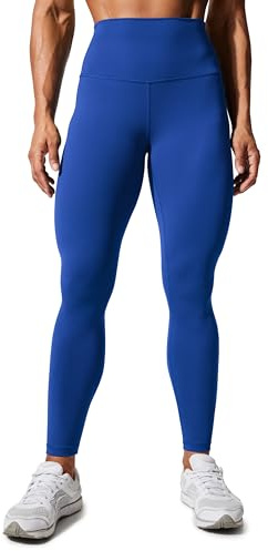 CRZ YOGA Women's 28'' Hugged Feeling High Waist Leggings Squat Proof Workout Yoga Pants Gym Leggings Activewear Waves Blue 10