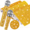Remuuly 3 Pcs DIY Rhinestone Microphone Handle Cover Protector Bling Stickers Rhinestone Glitter Microphone Cover Handheld Sleeve Crystal Rhinestone Sheets Shiny Prop Stage Party, 5x7.3 (Gold)