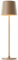 Brilliant Lampe Kaami LED Außentischleuchte 37cm cappuccino matt Metall/Bambus gold 2 W LED integriert