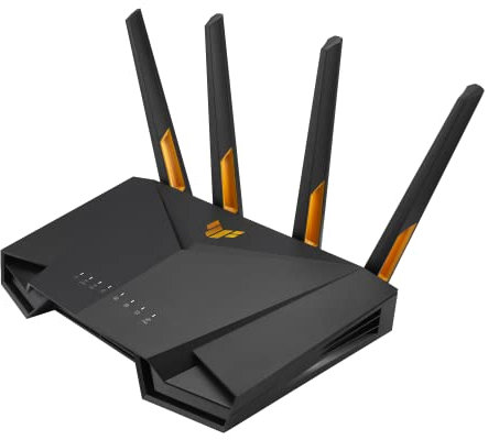 ASUS TUF Gaming WiFi 6 Router (TUF-AX4200) - Porta di gioco dedicata, doppia porta 2.5G, inoltro porta a 3 passi, router estensibile con tecnologia AiMesh, AiProtection Pro, VPN, Instant Guard