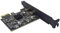 Carte d'extension PCIe 1 x 3.0 vers USB 3.2 Gen2 10 Gbps avec double carte PCIE de type C pour ordinateur de bureau et montage vidéo