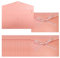 Lot de 12 enveloppes roses avec rubans, carte, 17,3 x 12,2 cm, pour fête et fête, anniversaire, mariage, baby shower (rose)