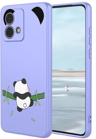 UPLAI Case for Motorola Moto G84 5G, Ultra Thin Silky Liquid Silicone Shockproof Cover with Premium Fiber Lining, Fashion 3D Painting Pattern Cute Case. P1