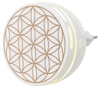 PRIMAVERA Aroma Duftstecker Easy - Raumduft Stecker für kleine Räume zuhause oder unterwegs, geräuschlos, schnell, einfach, LED-Licht, Blume des Lebens