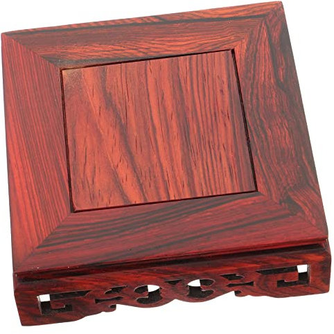 TOPBATHY 3pcs Solid Wood Display Stand Plant Pot Bases Display Stand for Crafts