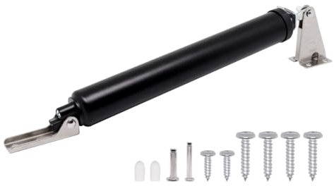 Sydien Storm Ferme-porte de rechange pour porte moustiquaire - Ferme-porte pneumatique réglable - Vitesse - Fermeture de porte de sécurité lourde avec maintien ouvert pour tempête, portes