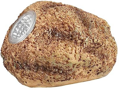 BESPORTBLE 1Stk Steinlampe led ligts led-light solar-leuchten solarlichter Solar powered lights Terrasse solarleuchten für außen Solar-Außenleuchte Modellierlicht aus Stein Harz Brown