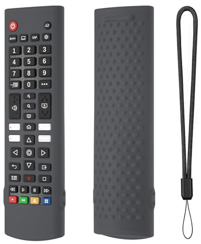 Funda Protectora de Silicona para LG AKB75375604 AKB75095302 AKB73715601 AKB Series Smart TV Control Remoto Control Remoto (Dark Gray)