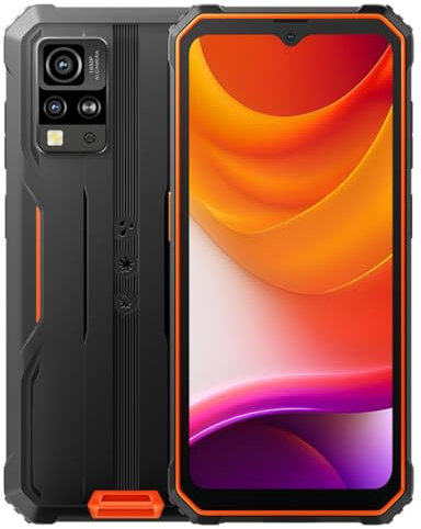 Blackview Android 15 Smartphone Rugged BV4800SE, 12GB+64GB(Espansione 2TB), 6,56'' HD+, Fotocamera 16MP+8MP+2MP, DUAL SIM Impermeabile Antiurto IP68 Cellulare, Modalità Guanto, GPS NFC Arancione