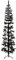 Home & Garden Furniture-Slim, albero di Natale artificiale con supporto, nero, 240 cm