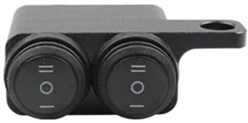 HBIS Interrupteur Universel Phare Guidon Moto Interrupteur À Trois Positions Interrupteurs Projecteur Bouton Accessoires Moto Interrupteur D'allumage Guidon Bouton Demarrage Moto(Left)