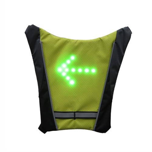 Jiwyunlu LED-Blinkerweste | Reflektierende Laufweste mit Fernbedienung - Fahrradstopplicht, reflektierende Weste, leuchtende Laufweste, wiederaufladbar für Fahrräder und Elektroroller