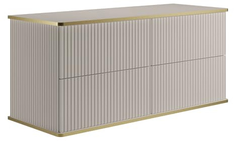 Vente-unique - Waschbeckenunterschrank Keliza -L 120cm x B 47cm x H 54cm- MDF - beige