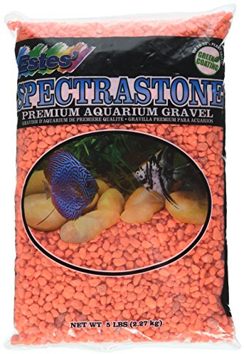 Spectrastone Permaglo Gravier d'aquarium Orange pour Aquariums d'eau Douce Sac de 5 Livres