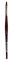 Da Vinci CosmoTop Spin Series 5584 Aquarell-Pinsel, oval, Größe 8