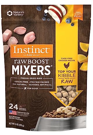 Instinct gefriergetrocknete Raw Boost Mixer Getreide Free Rezept alle Natural Hund Lebensmittel Topper von der Natur Vielzahl