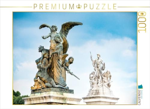 CALVENDO Puzzle Statue am Vittoriano in Rom | 1000 Teile Lege-Größe 64 x 48 cm Foto-Puzzle für glückliche Stunden