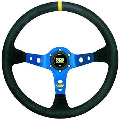 OMP OMPOD/1954/BN Coprivolante in pelle, colore: nero/blu