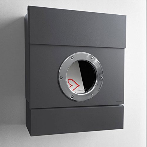 Radius Letterman 2 inkl. Zeitungsrolle Anthrazit Briefkasten - 505 G