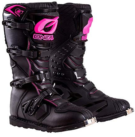 O'Neal Femme 0325-707 Bottes Rider BLK/PNK 7, Noir/Rose, 5 UK
