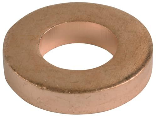 SW-Stahl S8037-9 Kupferringe - 10 Stk. Dichtringe 15,0 x 7,5 x 3,0 mm | Hochwertige Kupfer-Fülldichtringe für KFZ-Ölablassschrauben, 10er Packung, DIN-konforme Maße für maximale Dichtigkeit