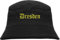 HB_Druck Dresden Fischerhut - Bucket Hat - Gelb Bestickt - Schwarz L/XL
