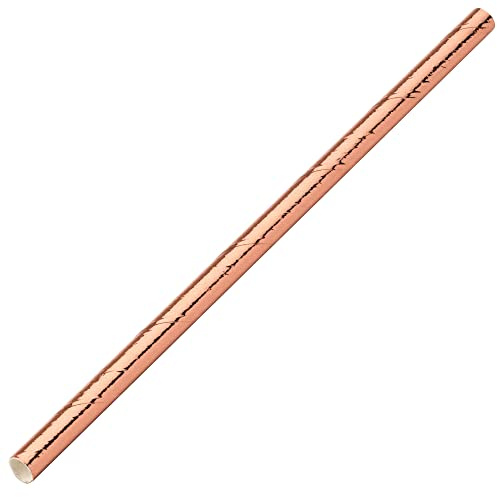Copper Paper Cocktail Straw 5.5inch - Pack of 250 - Short 5mm Bore Paper Cocktail Straws