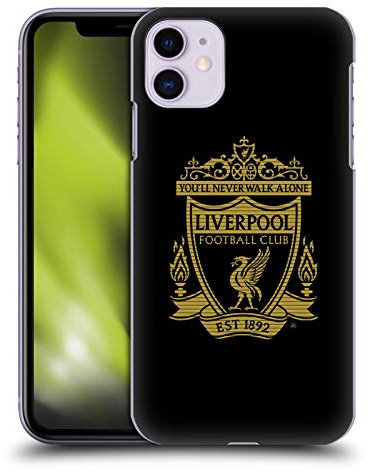 Head Case Designs Officially Licensed Liverpool Football Club Black 2 Crest 2 Hard Back Case Compatible With Apple iPhone 11