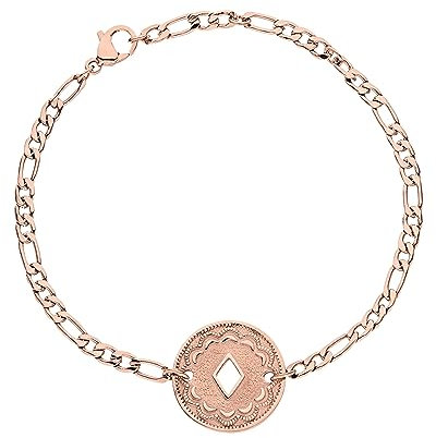 PURELEI® Lolani Armband (Roségold) – Elegantes, verspieltes Damen Armband – Edelstahl 18K rosévergoldet – Verstellbare Länge 16/18,5/20 cm – Hawaiianisch inspiriert