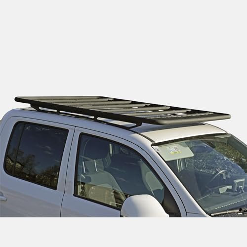 Horntools Dachträger NAVIS, in Schwarz, Autodachträger für Nissan Navara (Bj 2015-2020), 12,5 kg leicht, Roof Rack aus Aluminium