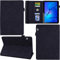 DodoBuy Coque pour Huawei MediaPad T3 10 9,6 Tablet, Mandala Modèle Flip Smart Cover Housse Étui Case PU Cuir Multi-Angle Supporter avec Carte de Crédit Fentes - Noir