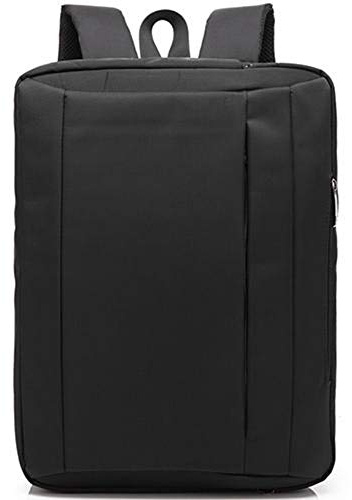 Viaggio di Lavoro Zaino Convertibile Laptop Bag Messenger Borsa a Tracolla in Tessuto Oxford Multi-Function Cartella Anti-Theft Impermeabile Collegio Bag 17 Pollici,Nero,15.6