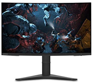 Lenovo G32qc-10 31.5 QHD Curved Gaming Monitor 1440p AMD FreeSync Premium DisplayPort HDMI Slim Aperture Adjustable VESA Mount 66A2GCCBUS