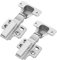 SHUHANG Scharniere für Schranktüren Küchenschrank softclose Scharnier Eckanschlag Schrank Scharniere mit Schließautomatik, 1 Paar (2 Stück)