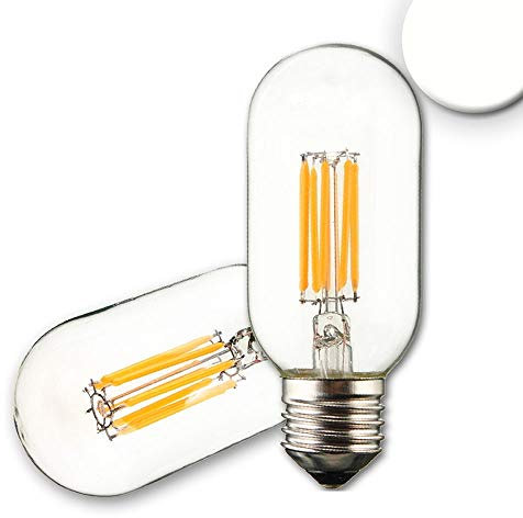 E27 LED Filament T45 8W neutralweiß, 360°, dimmbar