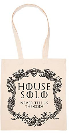 House Solo Never Tell Us Tasche Wiederverwendbar Einkaufen Lebensmittel Baumwolltuch Tote Reusable Shopping Bag