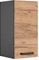 Vicco Hängeschrank R-Line, hängender Küchenschrank, Goldkraft Eiche/Anthrazit, 30 cm