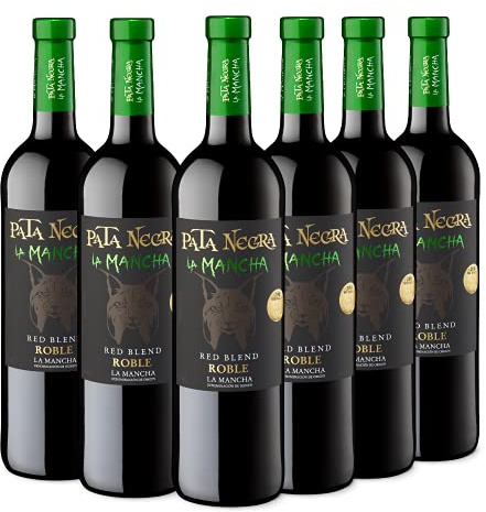 Pata Negra Roble - Vino Tinto D.O La Marcha, Edicion Fauna Ibérica - Caja de 6 Botellas x 750 ml