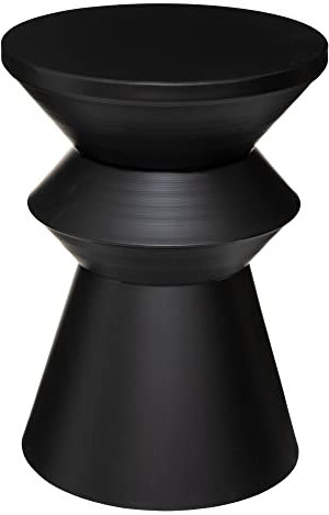 Atmosphera - Table d'appoint Sohan - métal - Noir D36 cm