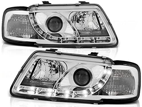 Led Scheinwerfer Set in chrom für Audi A3 8L 1996-2000