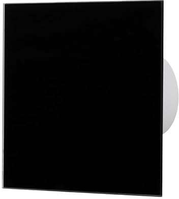 Panneau en verre noir mat pour VMC et ventilations - Orno