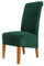 CMAKER Velvet Dining Chair Covers, Stretch Large Chair Slipcover, Spandex High Back Chairs Cover Elastic Washable Removable XL Chair Protector,Set of ２,Dark Green