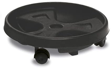 Stefanplast SOTTOVASO Roller con Ruote 30CM Antracite per Piante E Fiori