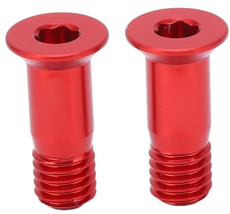 Fahrrad Schaltwerkschraube, 2 Stück, Aluminiumlegierung, Schrauben, Befestigungselemente für Schaltwerk(rot)