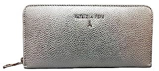 PATRIZIA PEPE Geldbörse Mit Zip CQ4879L001 Silber, silber / schwarz, Taglia Unica, Mit Reißverschluss