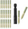 Hitefu 20PCS Hanger Bolts, M4 Double Ended Screws 1(25mm) Length, M4 Dowel Screw for Wood Furniture, with (M4x0.7mm) Hanger Bolt Driver