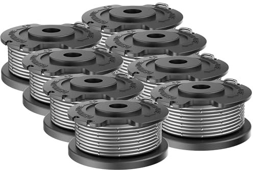 EVENLINKICS Bobina di filo per tagliaerba a batteria Bosch EasyGrassCut 18 23 26 SL, sostituibile con bobina di ricambio F016800569.(8 bobine di filo)